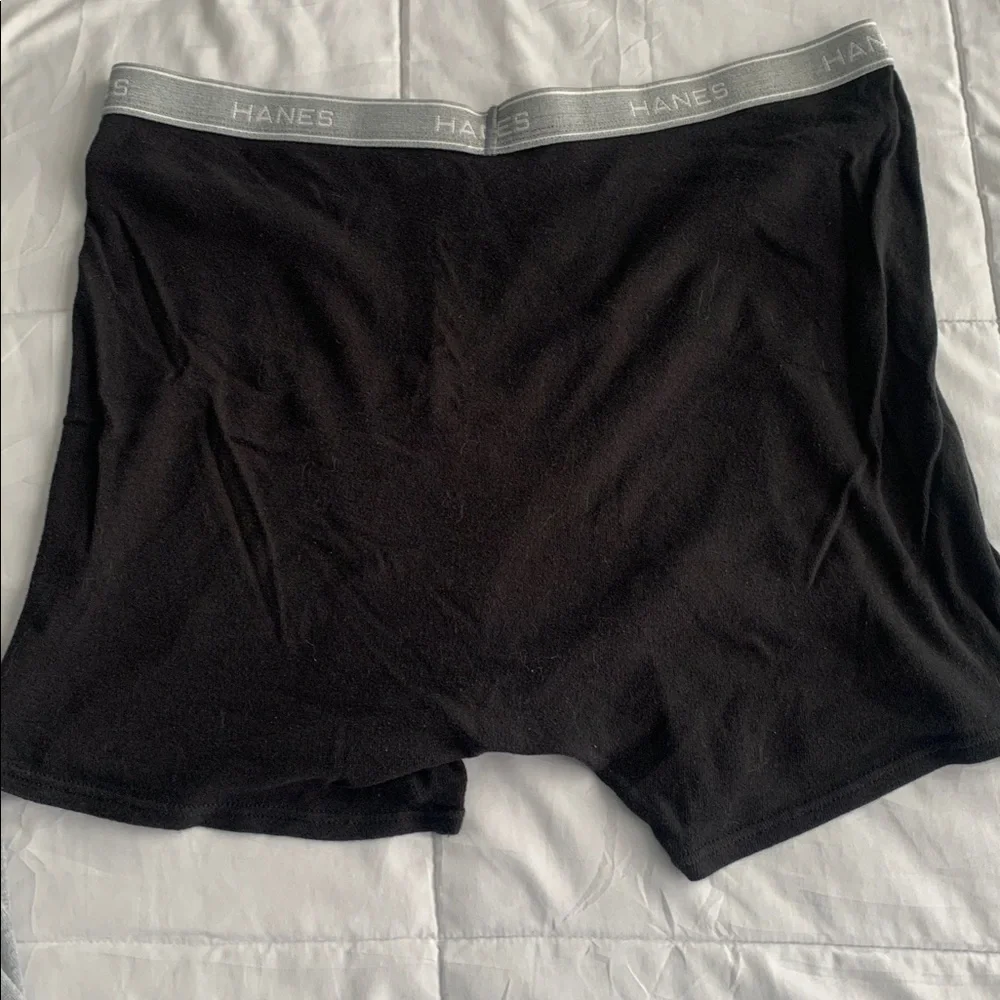 4 Men’s Hanes Cotton Blend Boxer Briefs 3XL Gray Black Comfort Flex Underwear - Picture 8 of 8